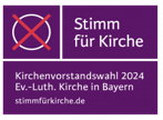 Logo zur KV Wahl 24 Stimm für die Kirche